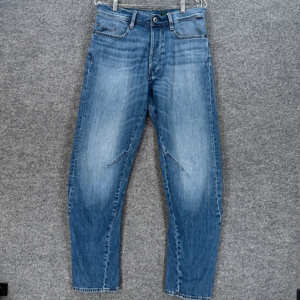 G-Star Raw Arc 3D Jeans Mens 31 Blue Tapered Ergonomic Twisted Seam Denim Pants